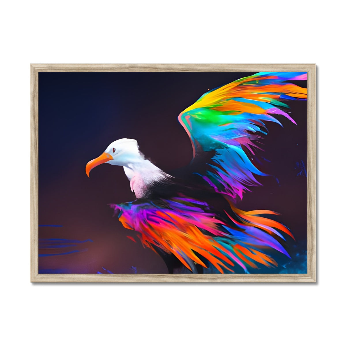 Albatross with spread wings Framed Print Prodigi