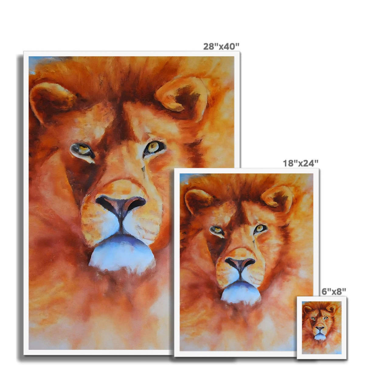 Majestic Lion Framed Print Prodigi