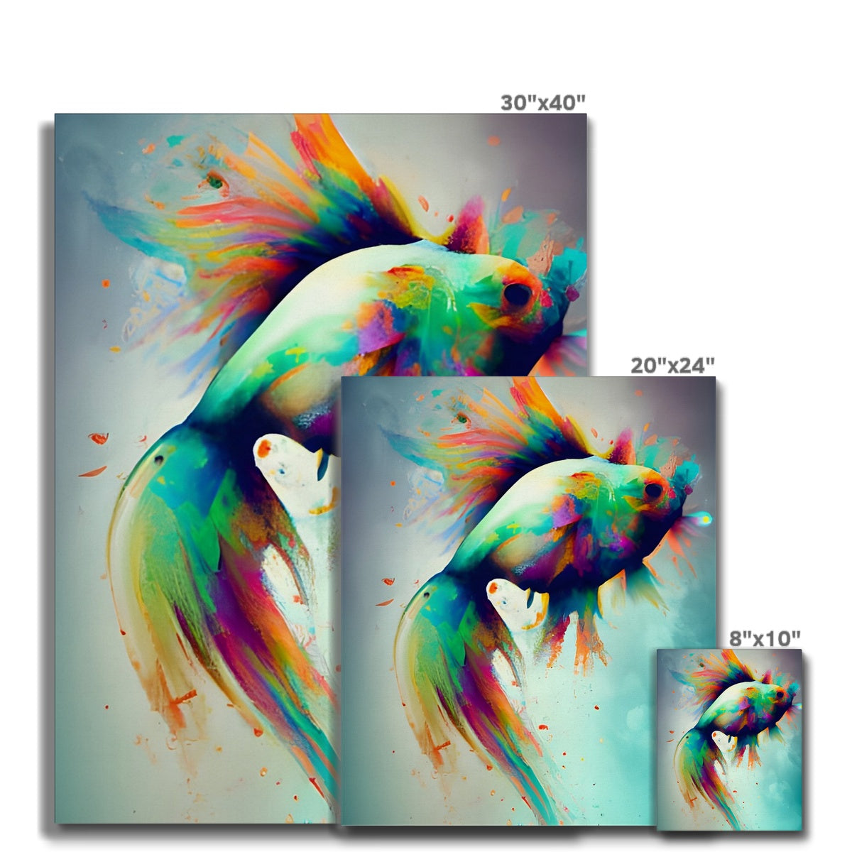 Jumping Fish Canvas Prodigi