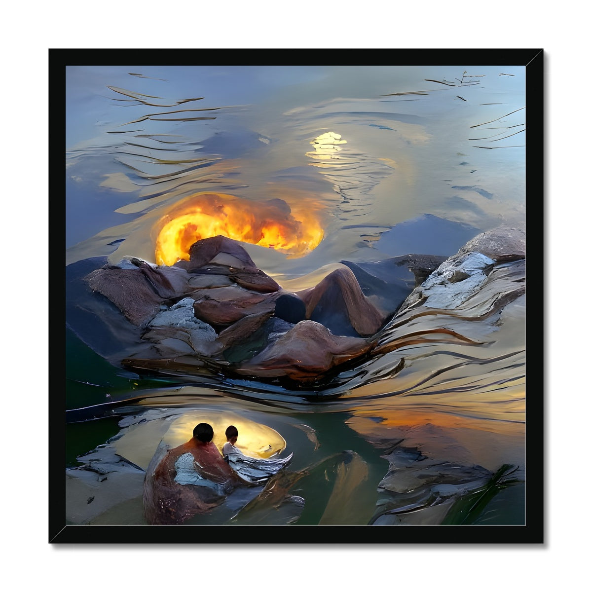 Mountains at Sunset Framed Print Prodigi