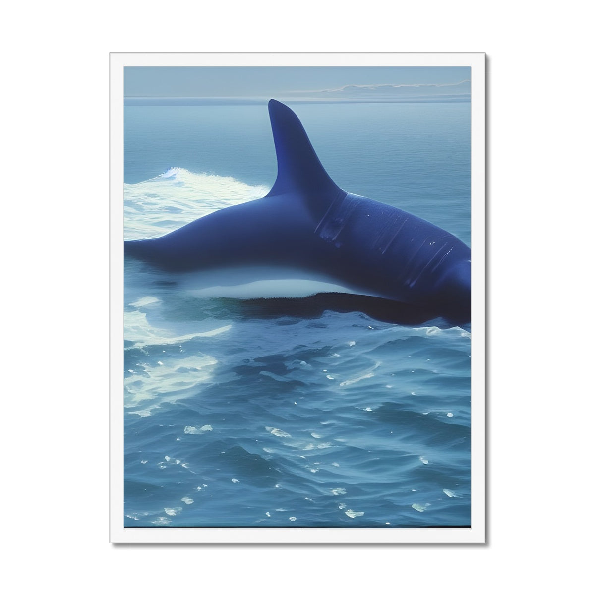 Fluke In The Ocean Framed Print Prodigi