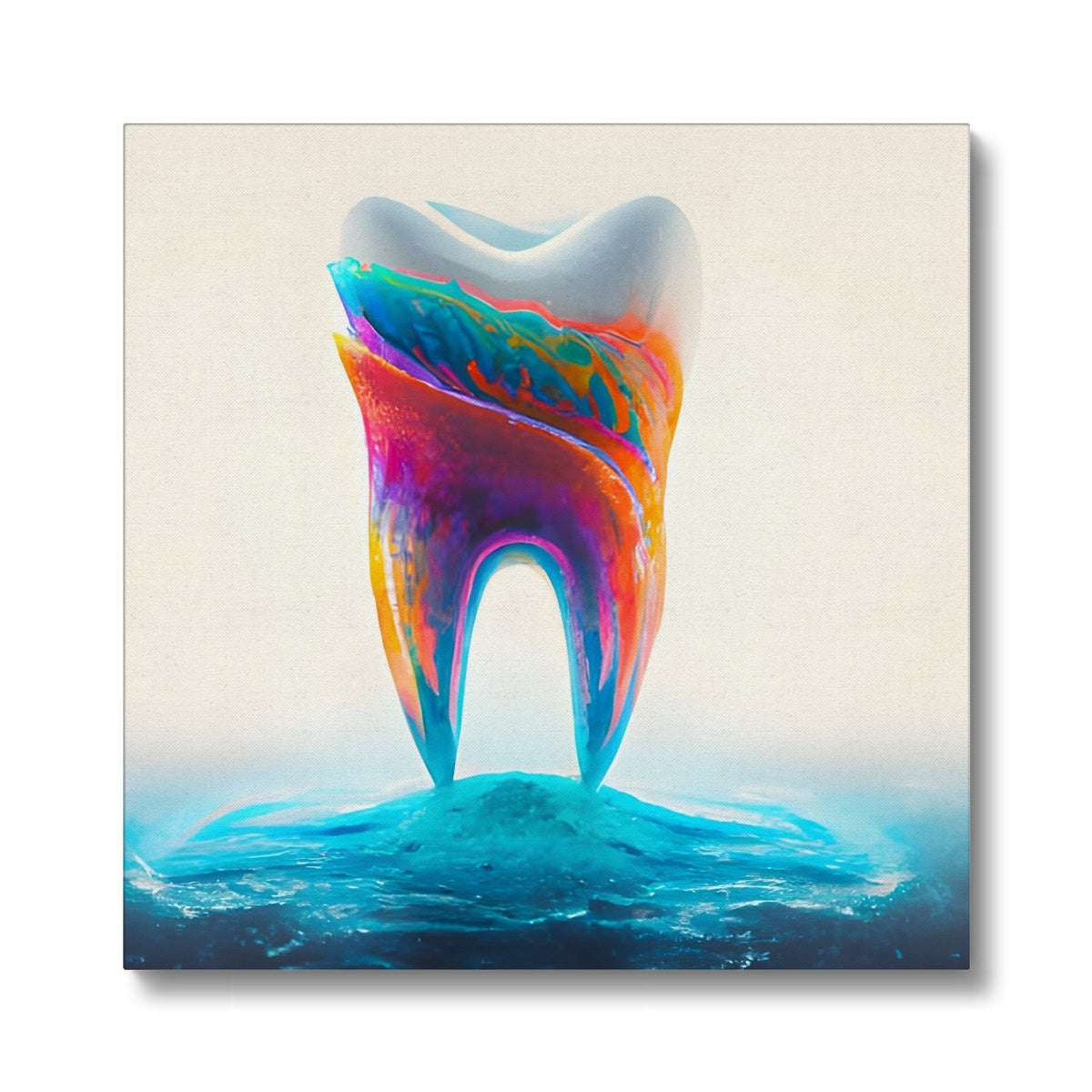 Tooth in Colour Waves Eco Canvas Prodigi