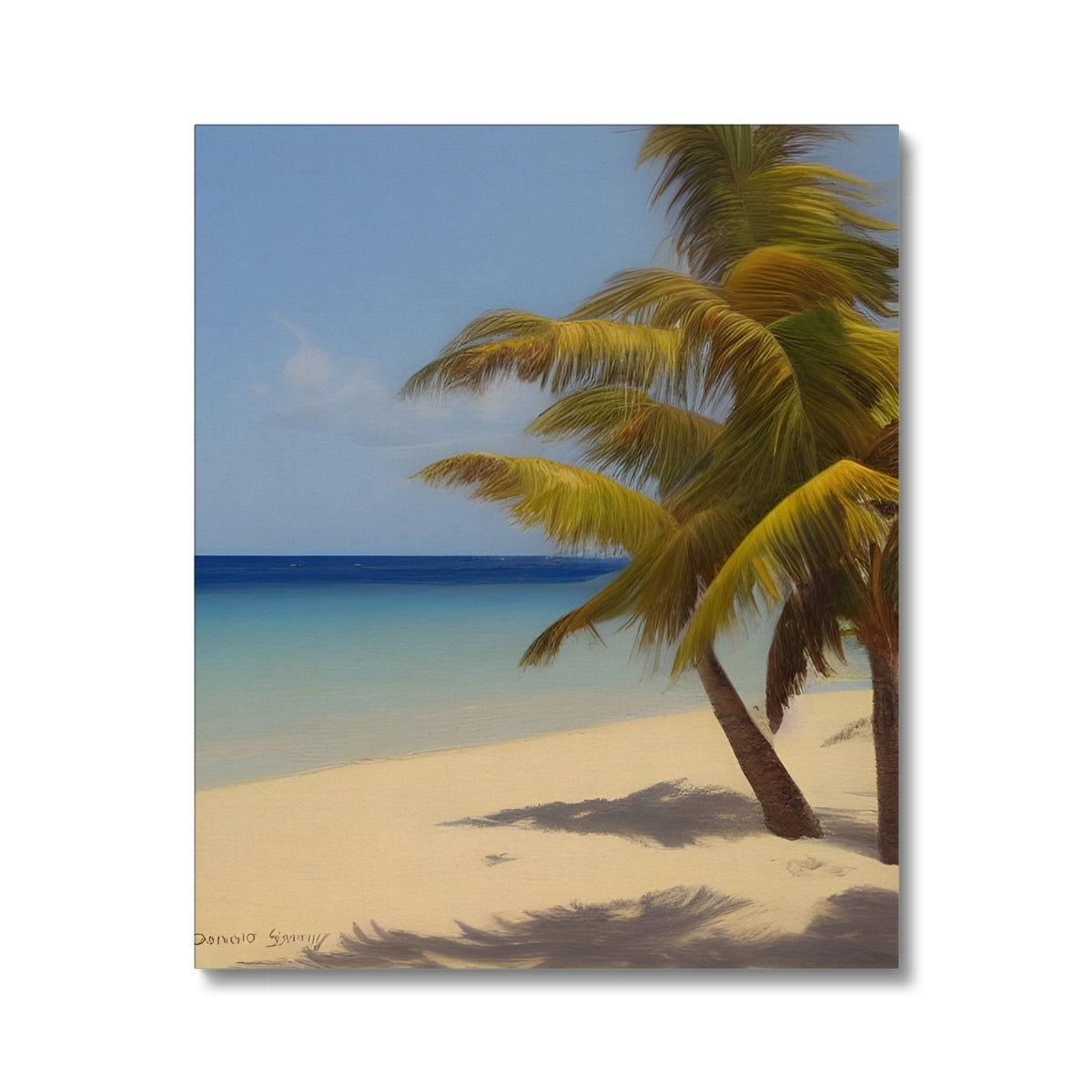 Calm Palm Beach Canvas Prodigi