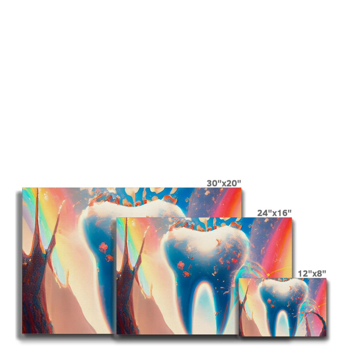 Tooth in Rainbows Eco Canvas Prodigi