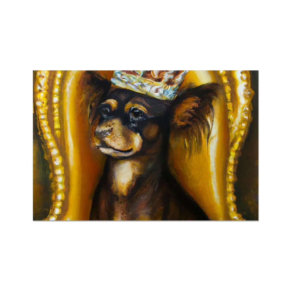 Dog King Fine Art Print Prodigi