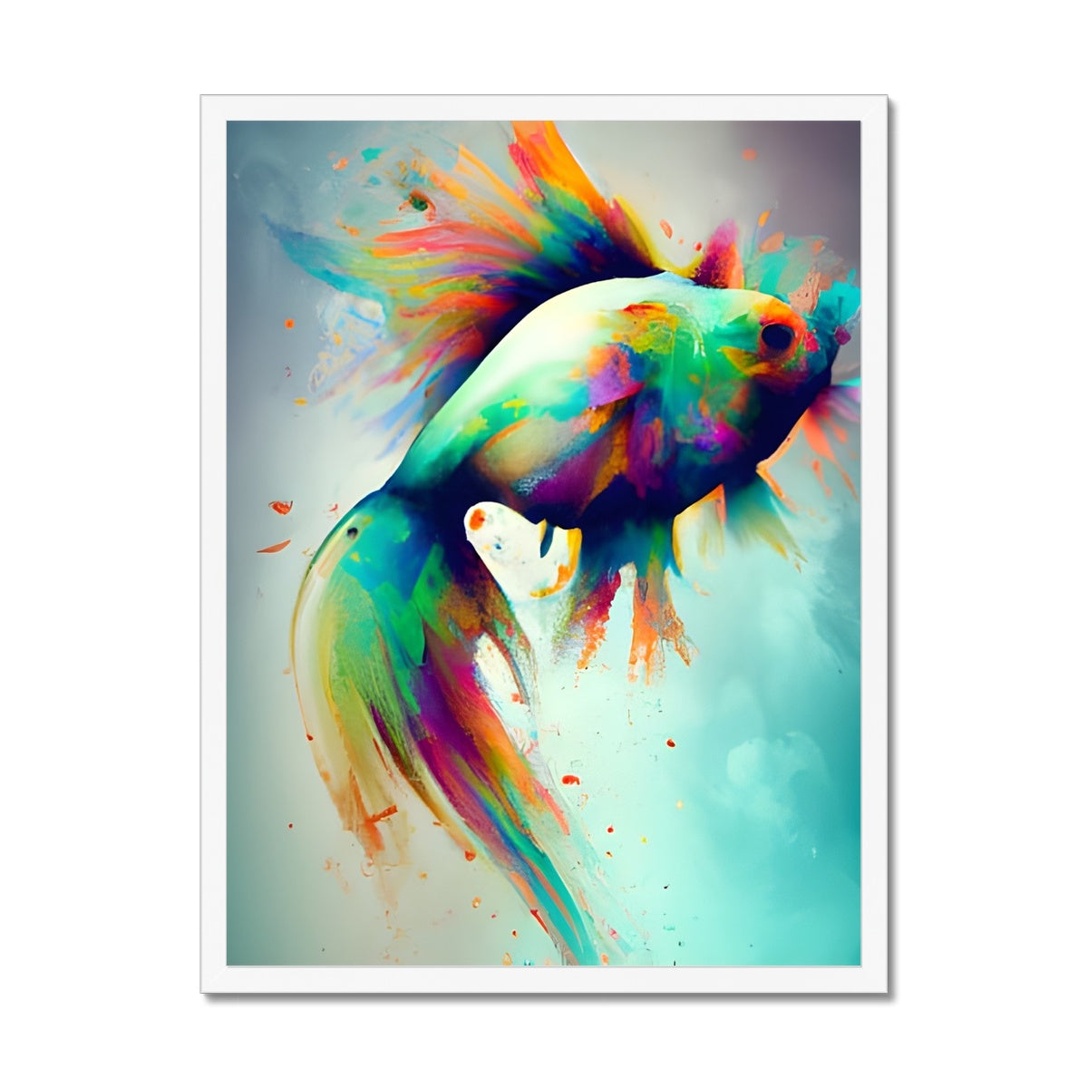 Jumping Fish Framed Print Prodigi