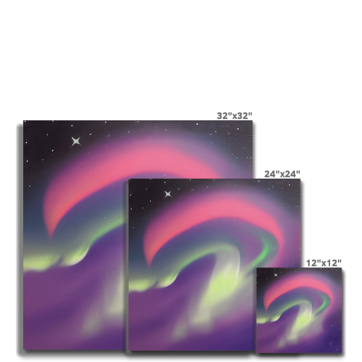 Multicolor Aurora Waves Canvas Prodigi