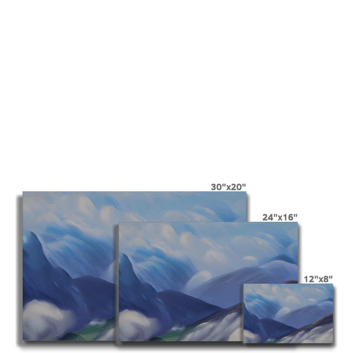 Cloudy Mountains Eco Canvas Prodigi