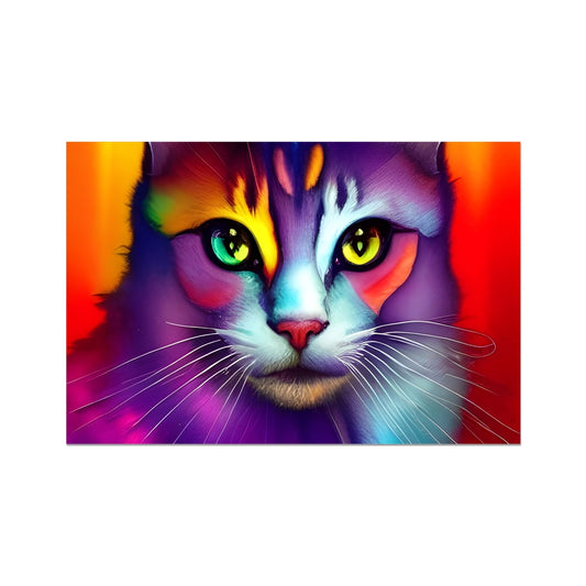 Colorful Cat Fine Art Print Prodigi