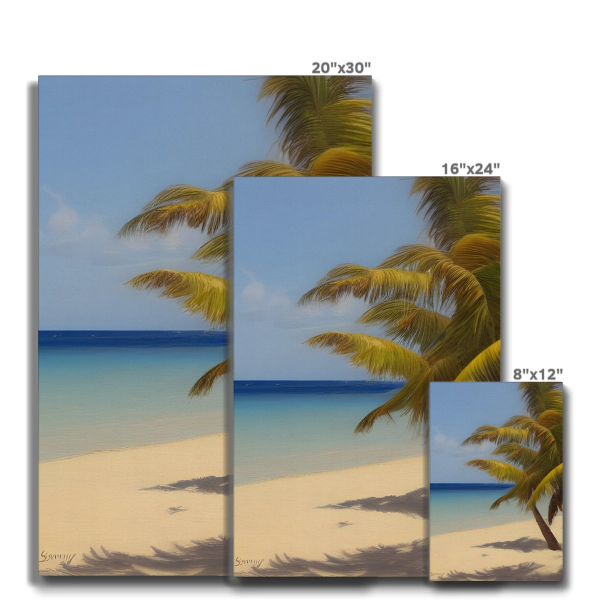 Calm Palm Beach Eco Canvas Prodigi