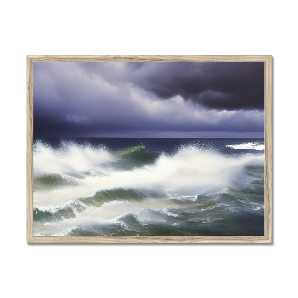 Stormy Sea Framed Print Prodigi