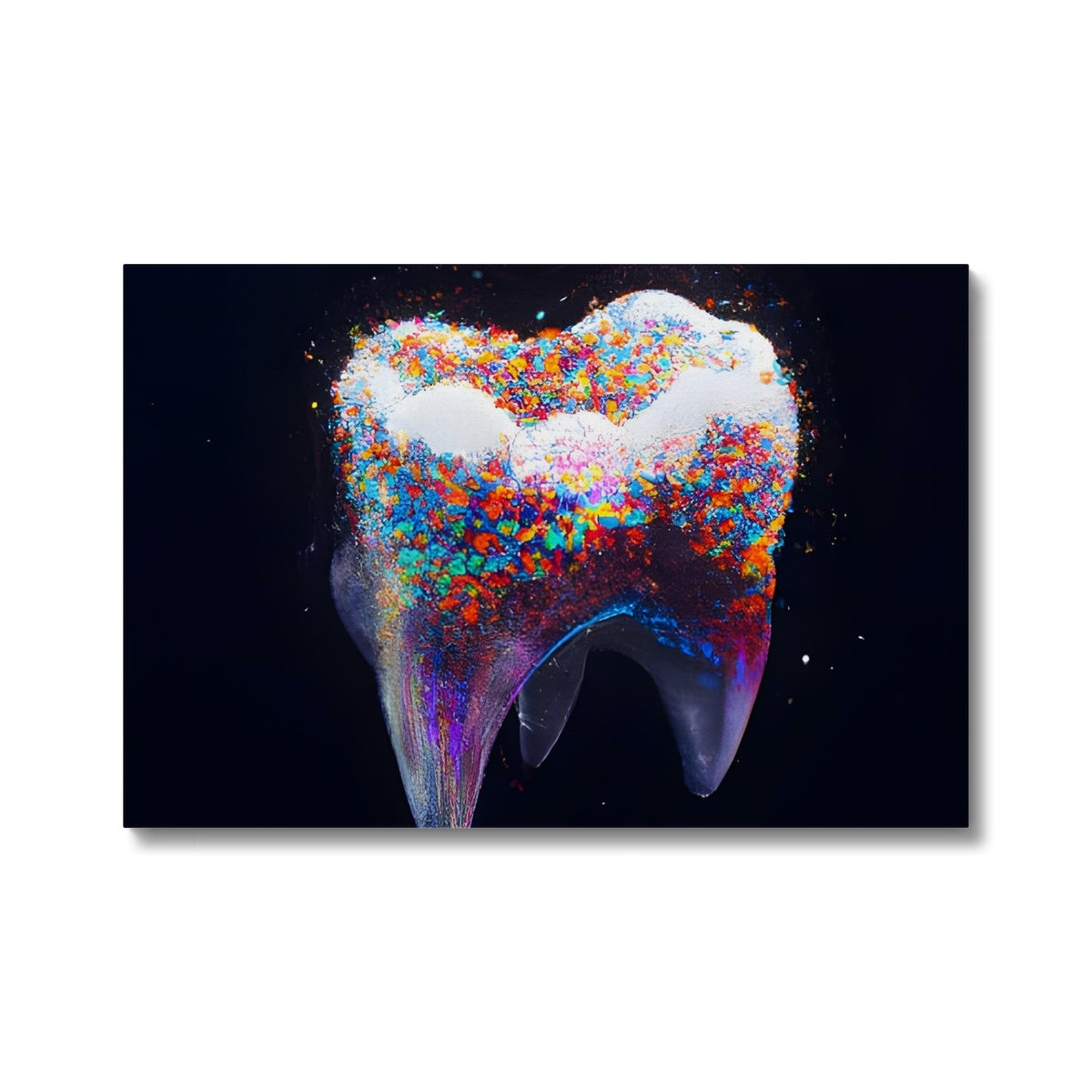 Tooth with Colour Sprinkles Eco Canvas Prodigi