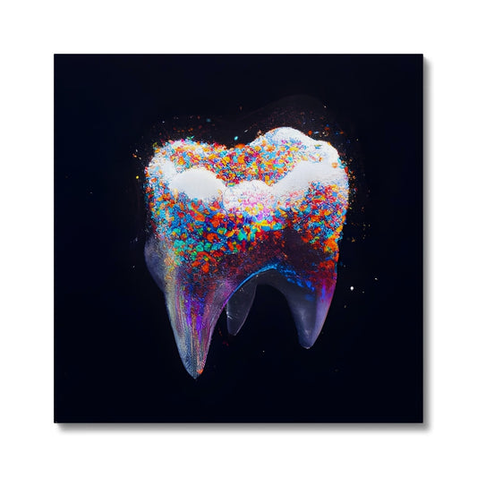 Tooth with Colour Sprinkles Canvas Prodigi