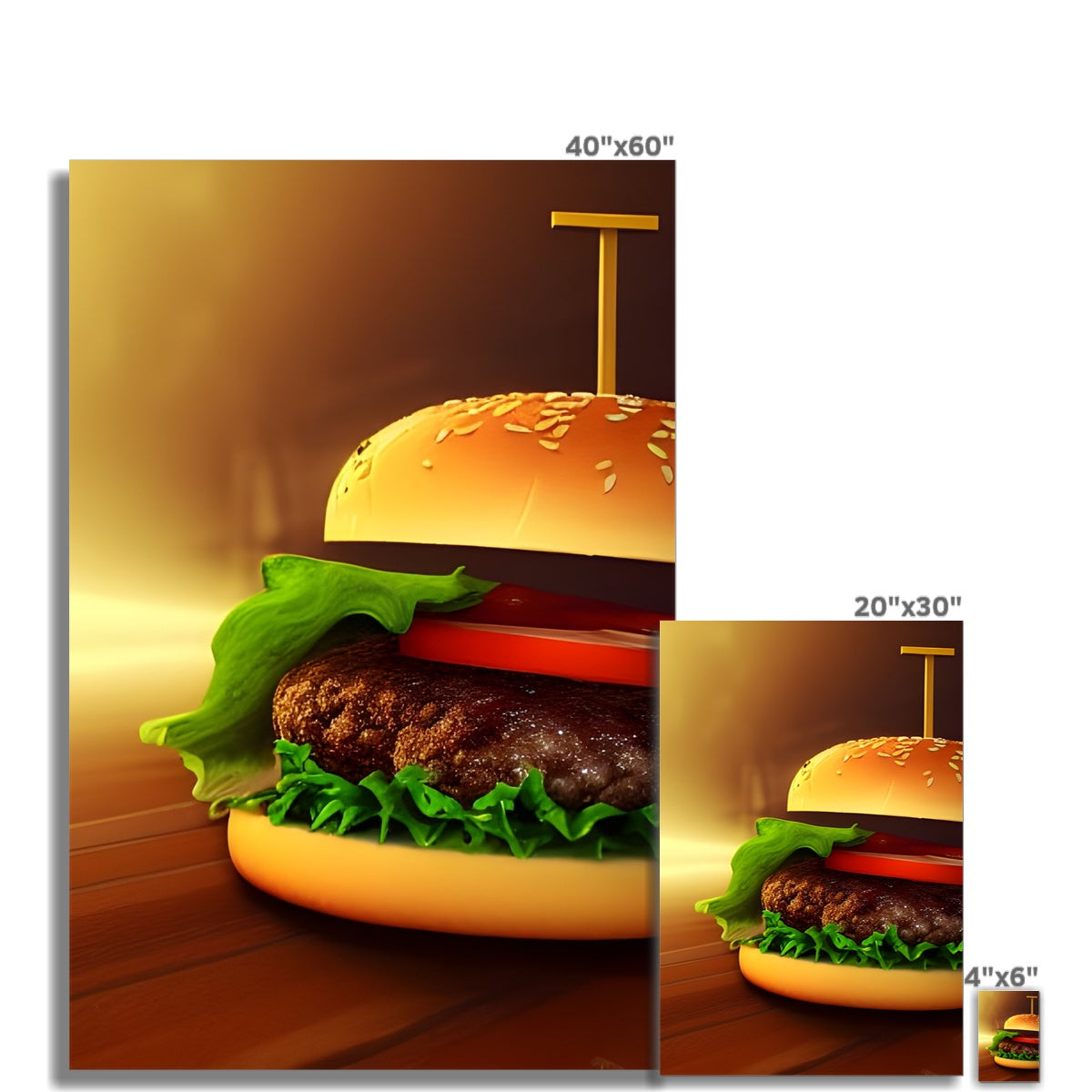 Burger Highlight Fine Art Print Prodigi