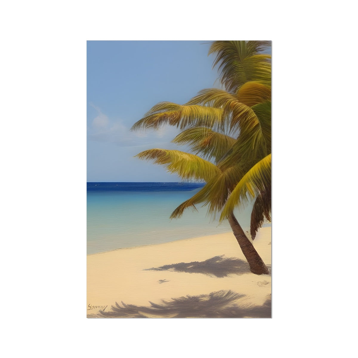 Calm Palm Beach Fine Art Print Prodigi