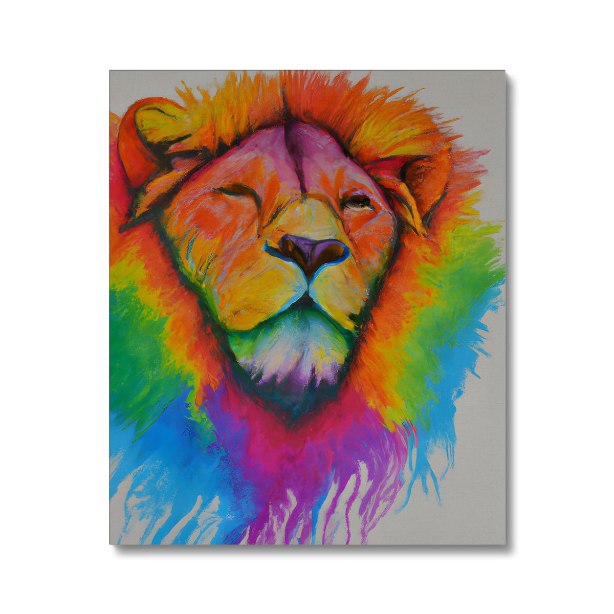 Rainbow Lion Canvas Prodigi