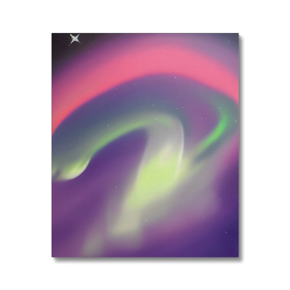 Multicolor Aurora Waves Canvas Prodigi