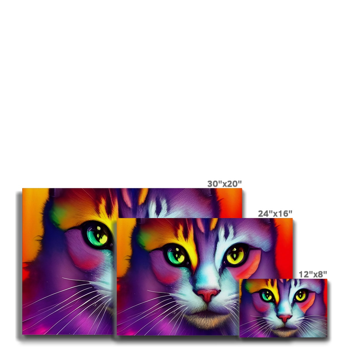 Colorful Cat Eco Canvas Prodigi