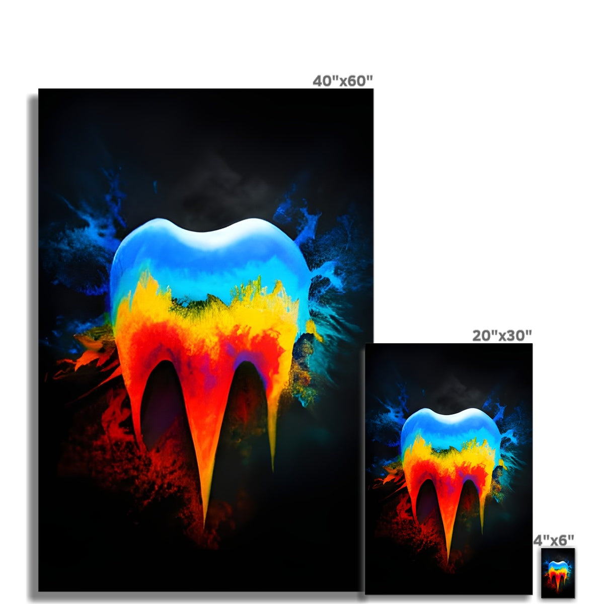 Hot to Cold Tooth Fine Art Print Prodigi