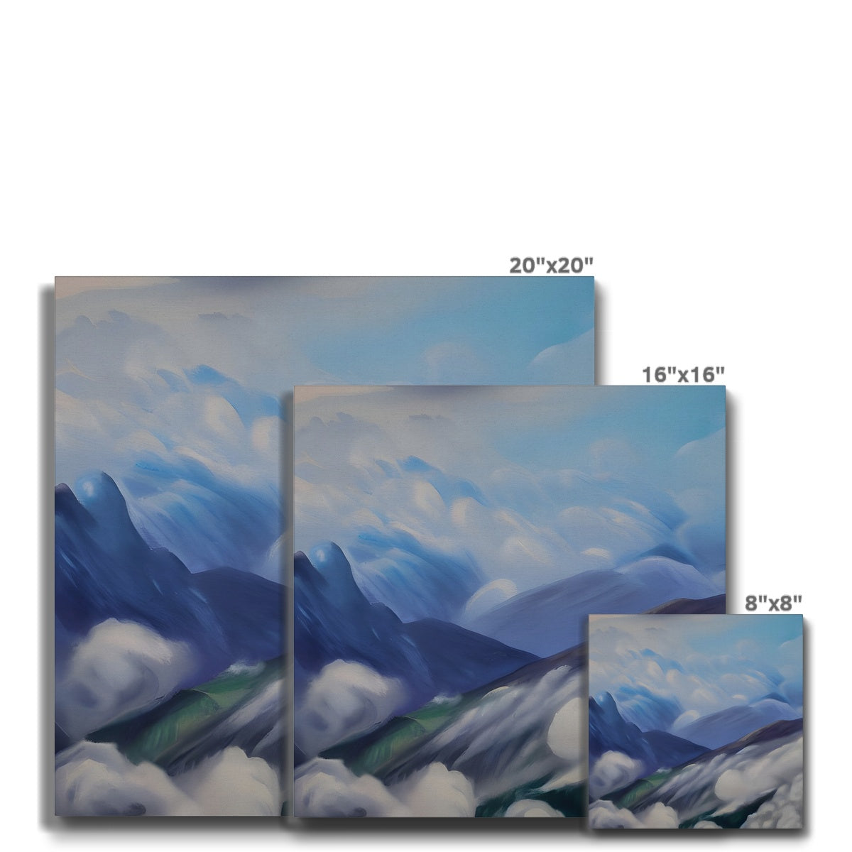 Cloudy Mountains Eco Canvas Prodigi