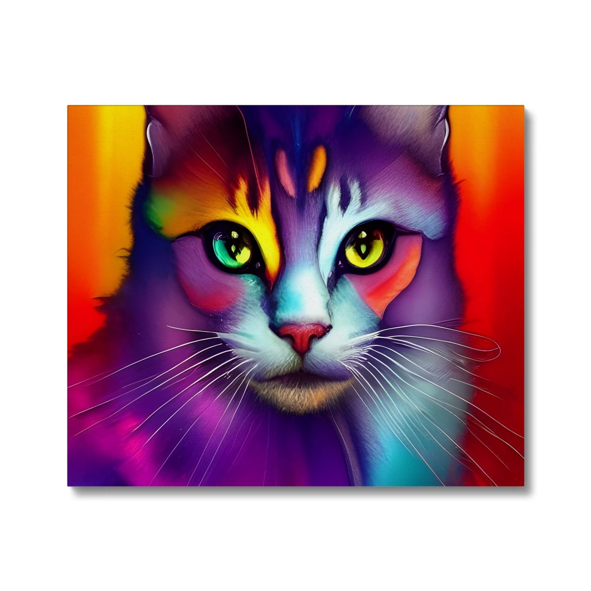 Colorful Cat Canvas Prodigi