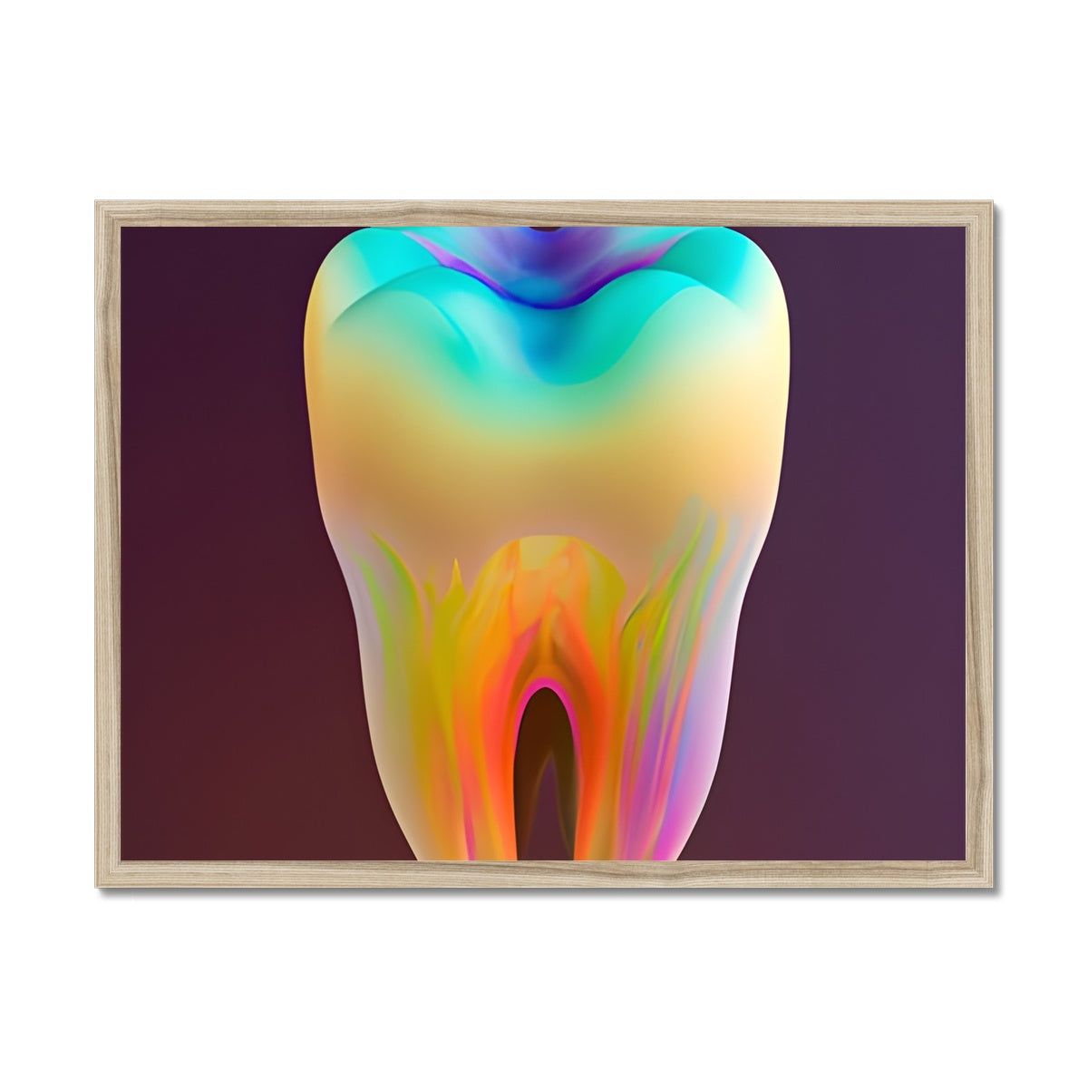 Colorful Tooth Framed Print Prodigi