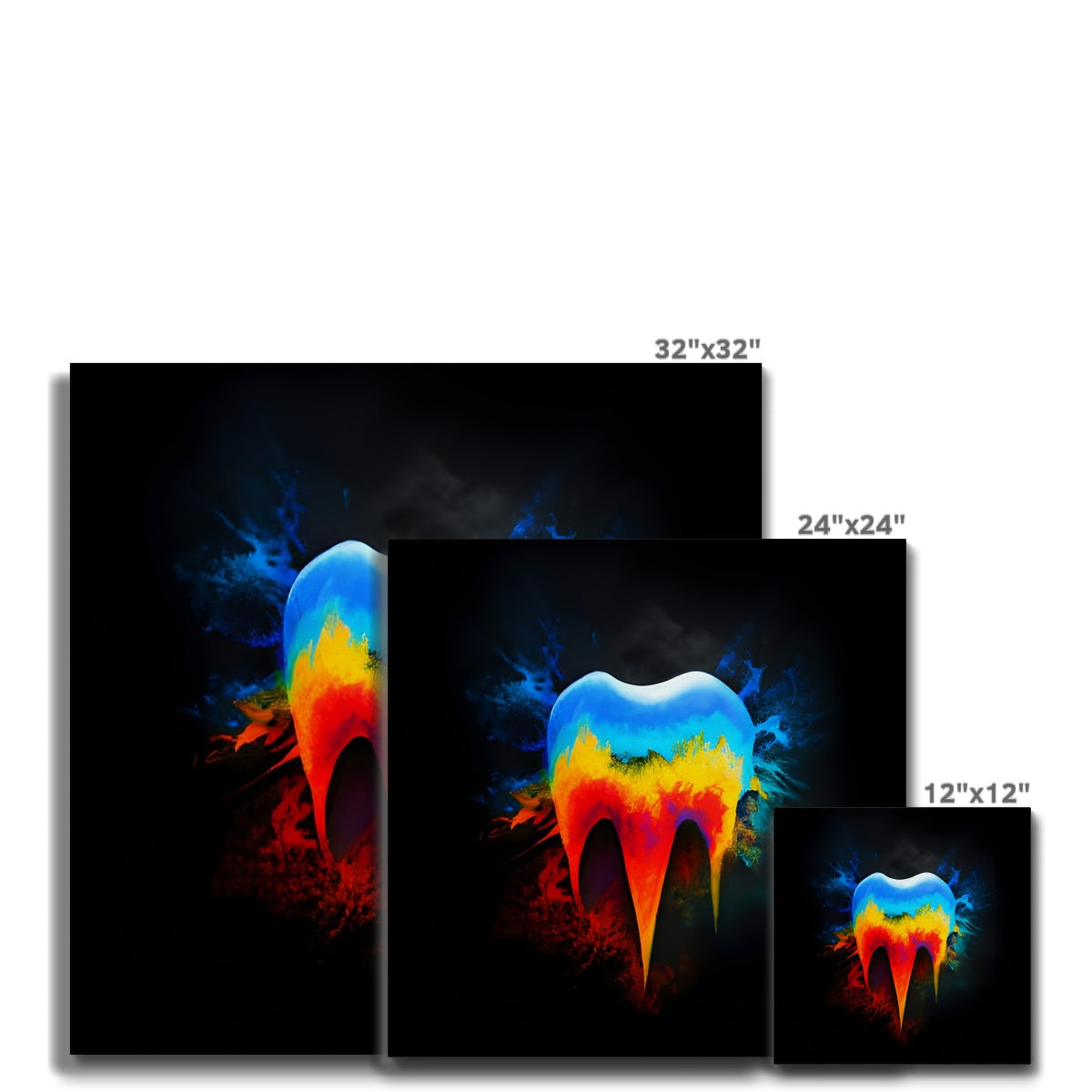 Hot to Cold Tooth Canvas Prodigi