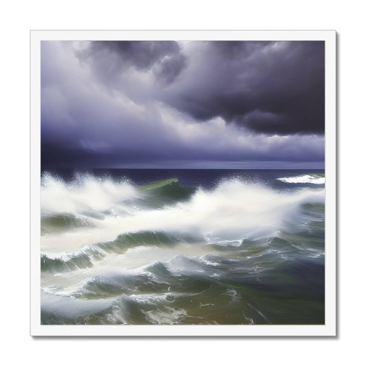 Stormy Sea Framed Print Prodigi