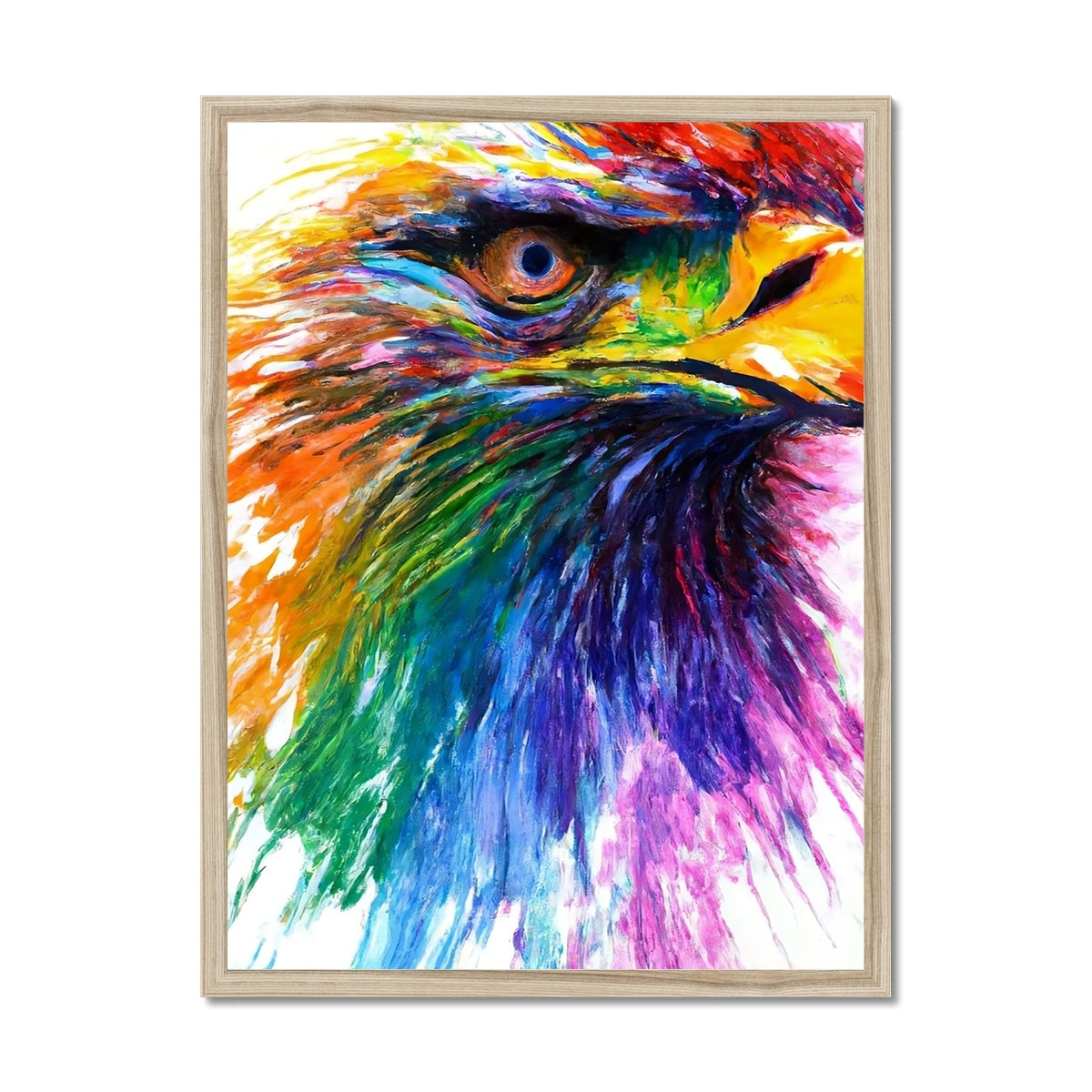 Rainbow Eagle Framed Print Prodigi