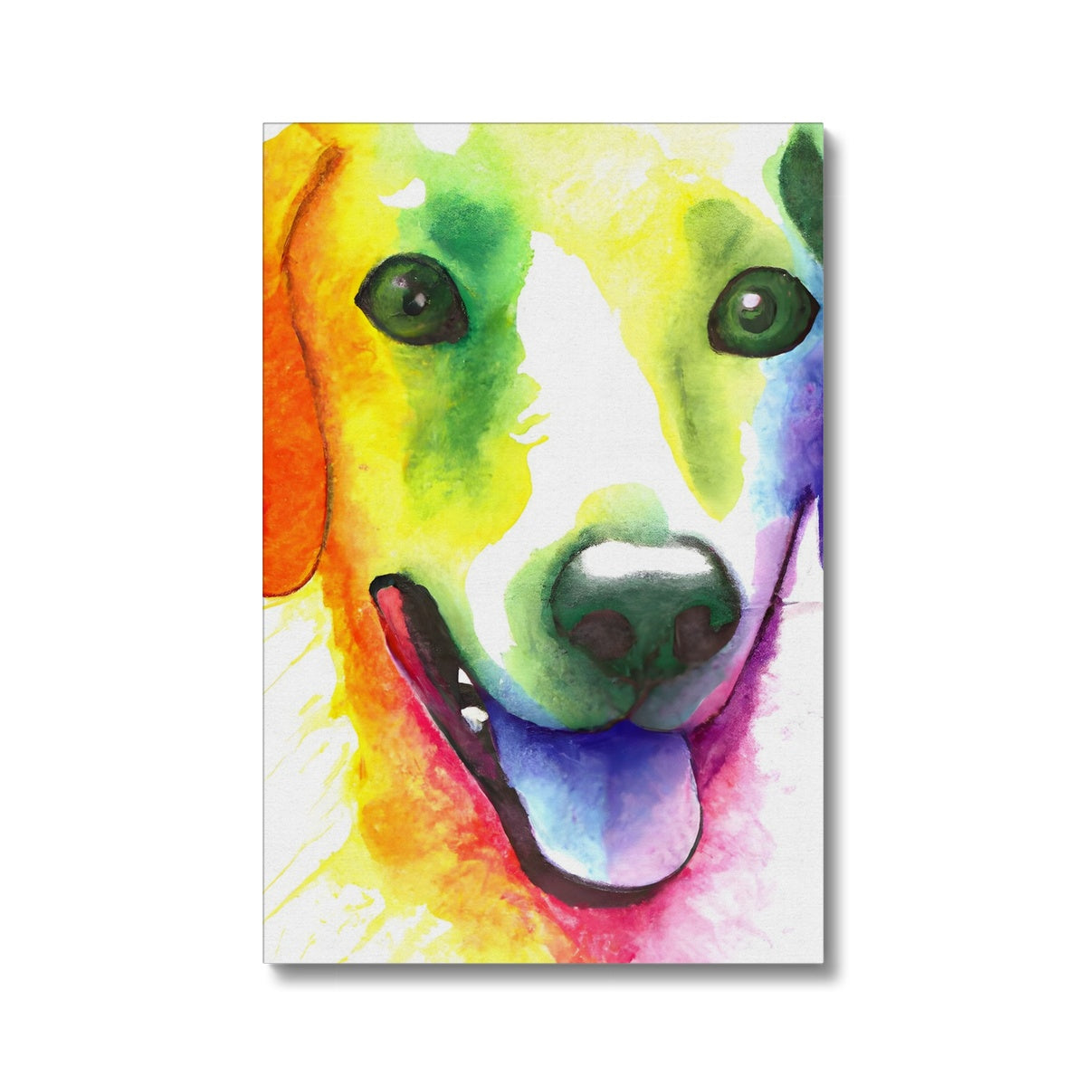 Happy Rainbow Dog Eco Canvas Prodigi