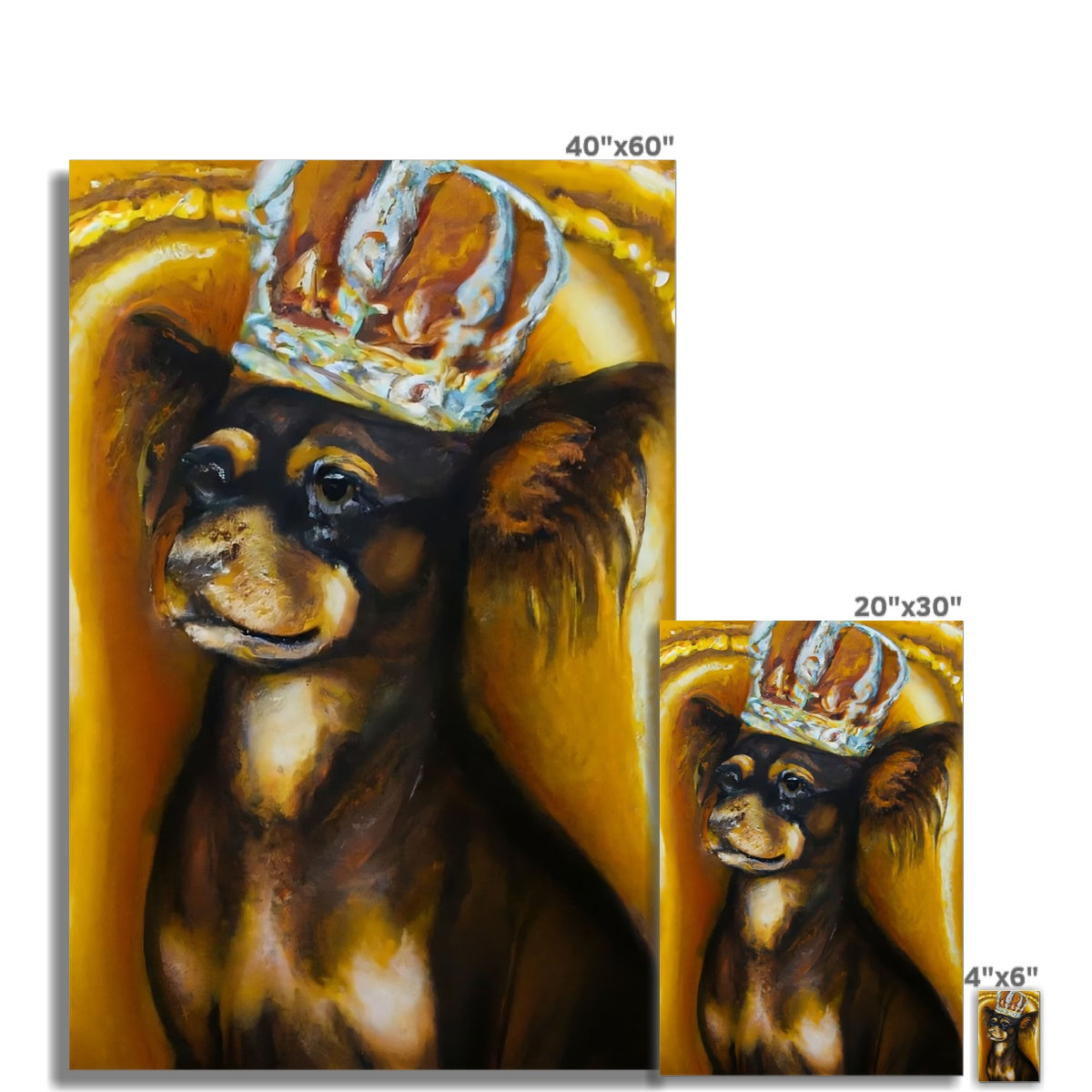 Dog King Fine Art Print Prodigi