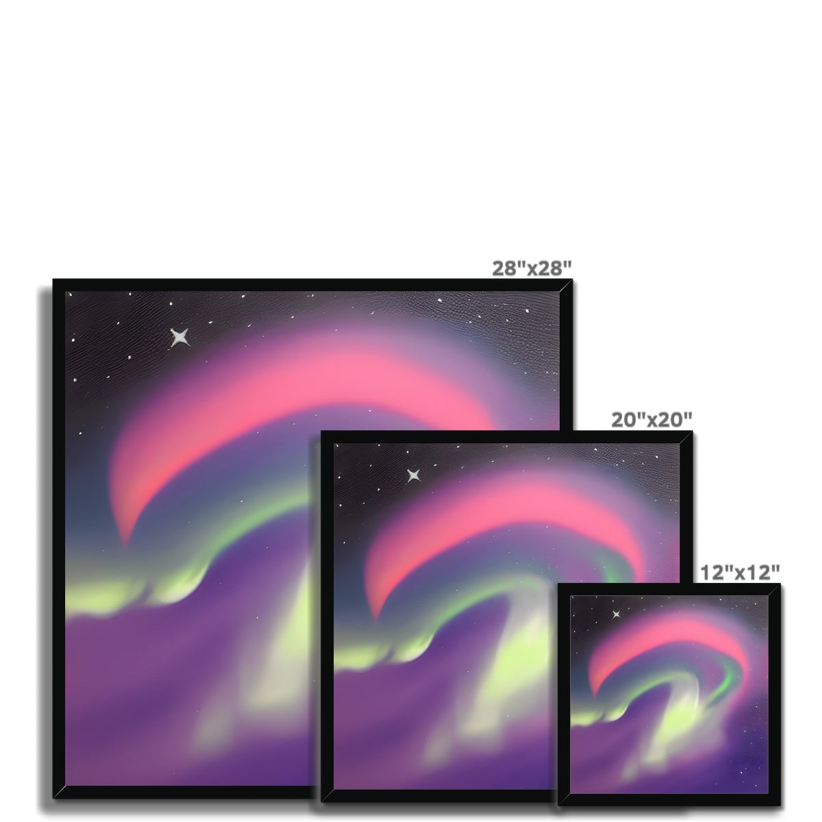 Multicolor Aurora Waves Framed Print Prodigi