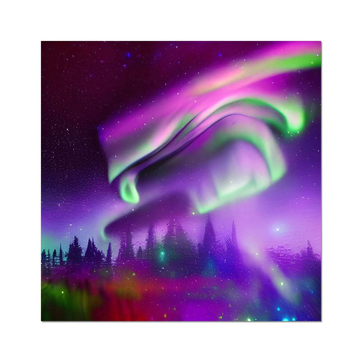 Aurora In A Sparkling Night Fine Art Print Prodigi