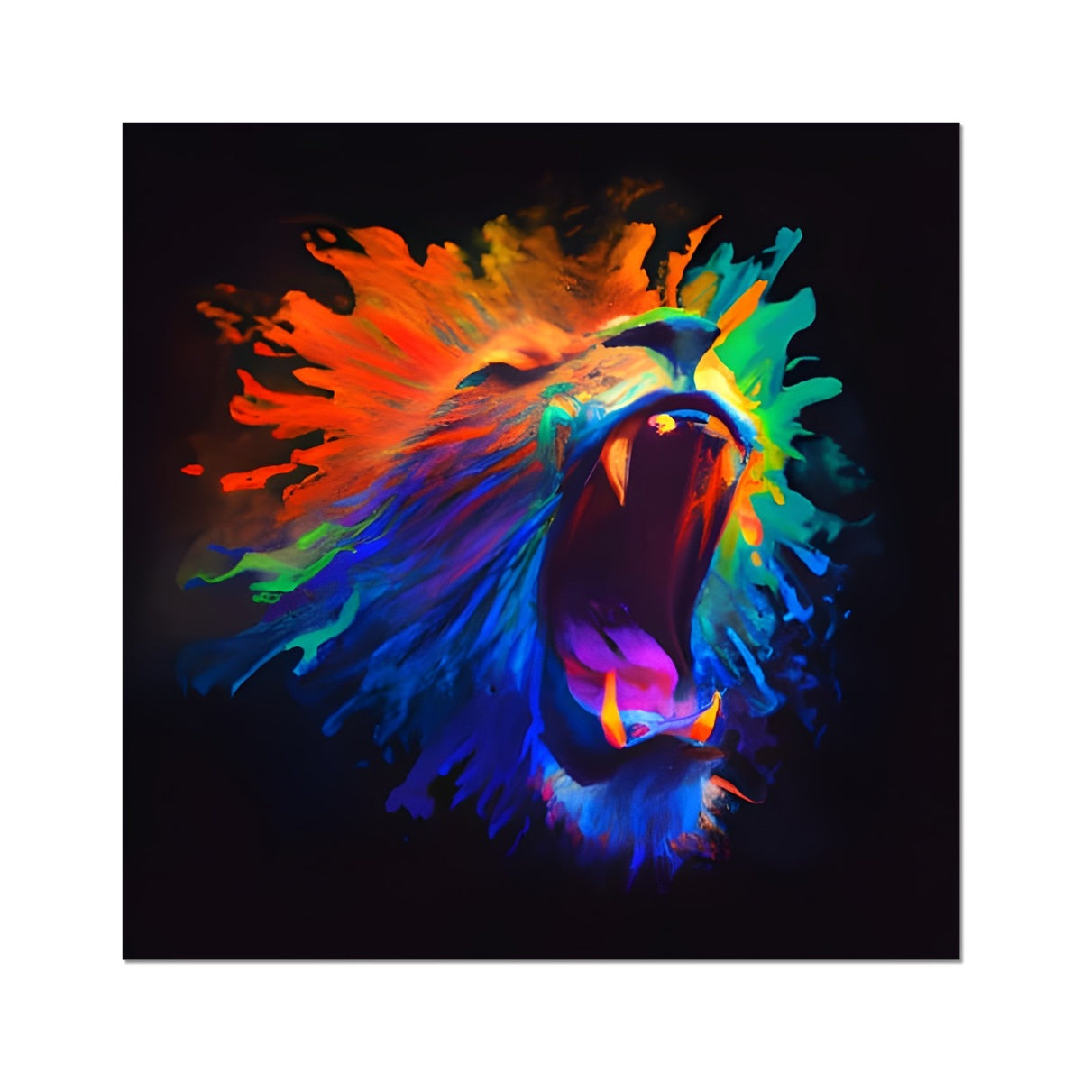 Lions Rainbow Roar Fine Art Print Prodigi