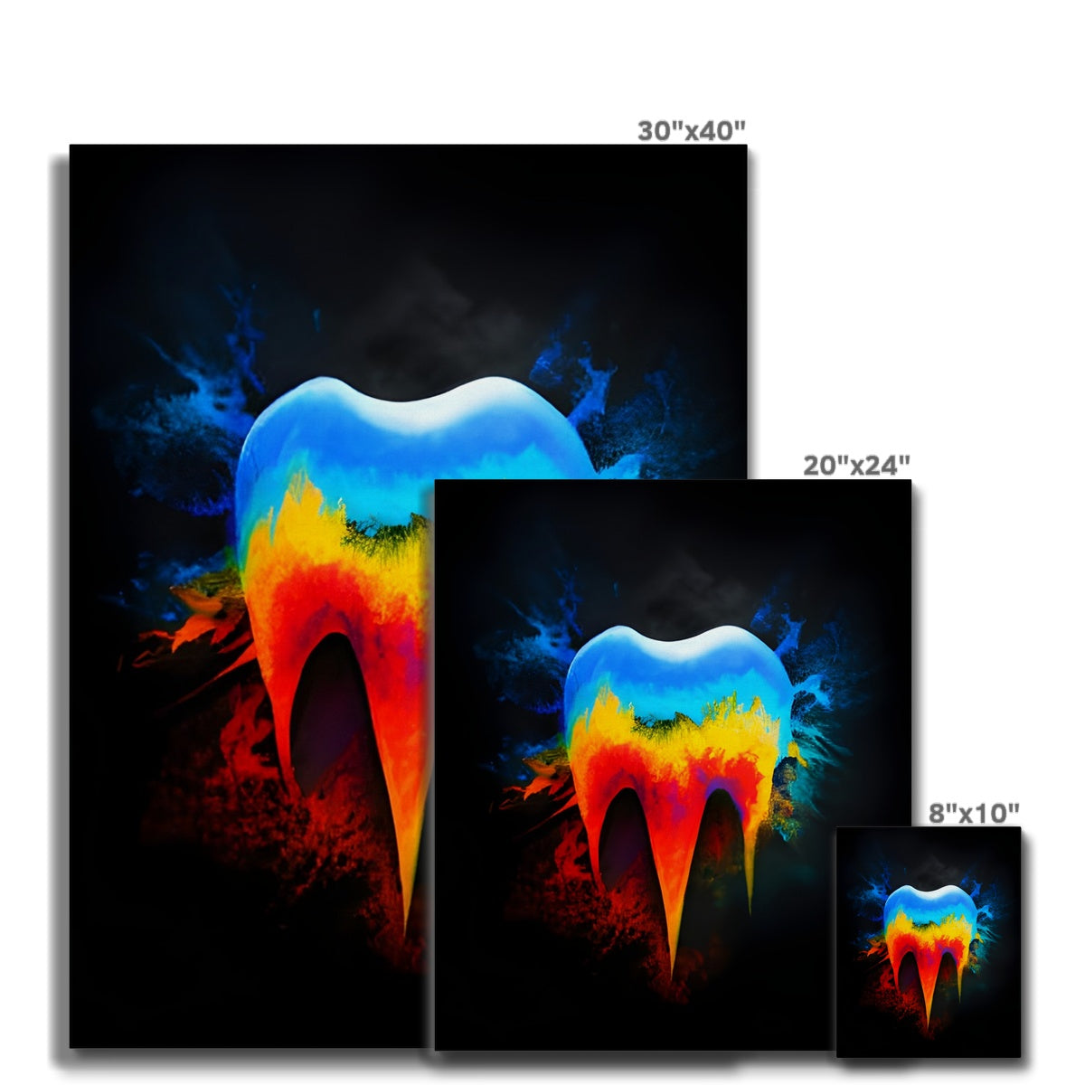 Hot to Cold Tooth Canvas Prodigi