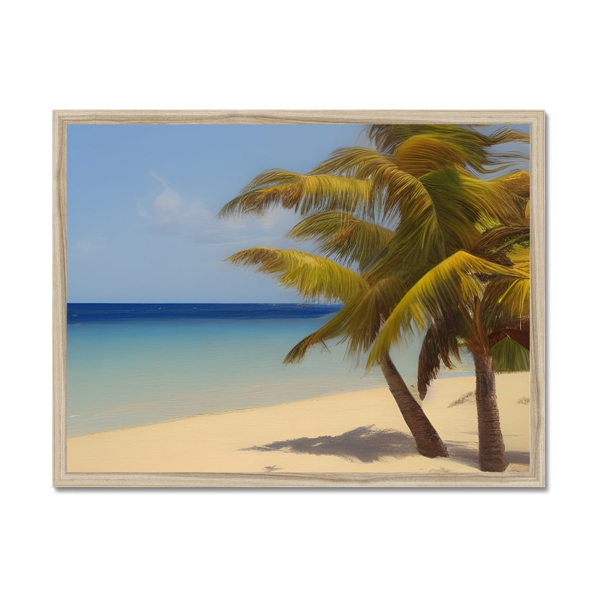 Calm Palm Beach Framed Print Prodigi