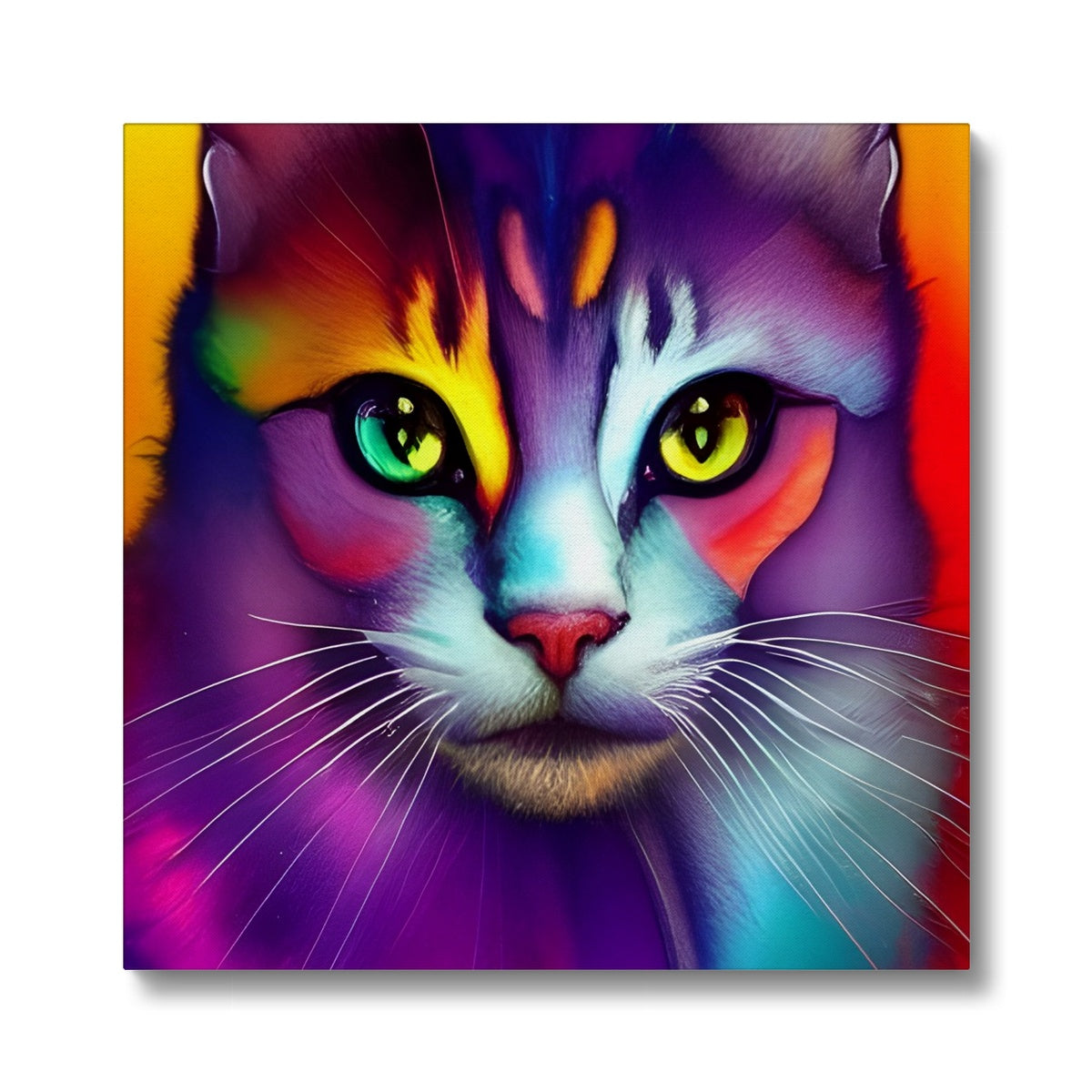 Colorful Cat Eco Canvas Prodigi