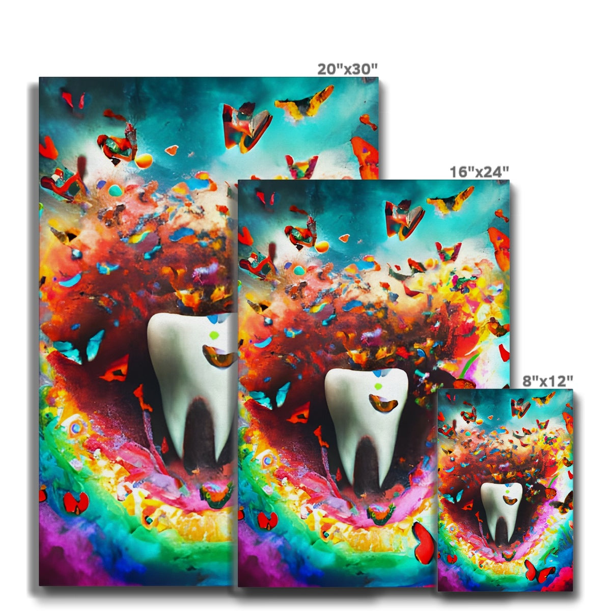 Tooth in Butterfly Storm Eco Canvas Prodigi