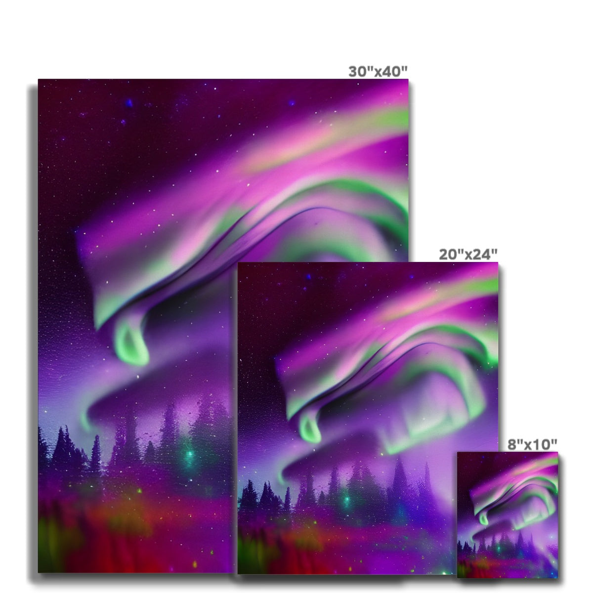 Aurora In A Sparkling Night Canvas Prodigi