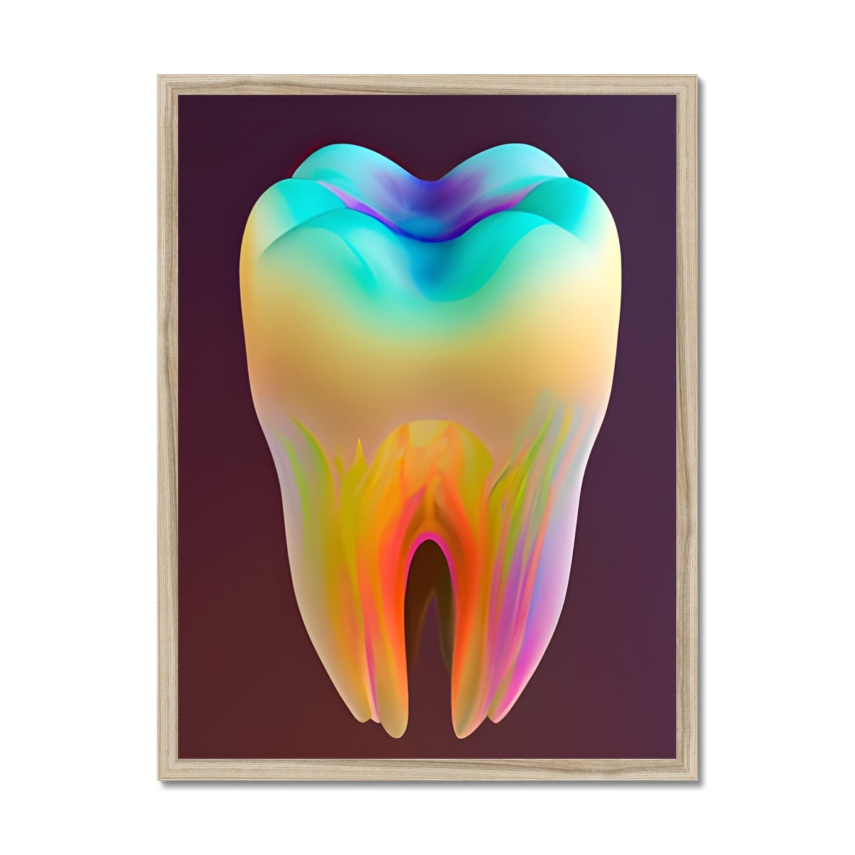 Colorful Tooth Framed Print Prodigi