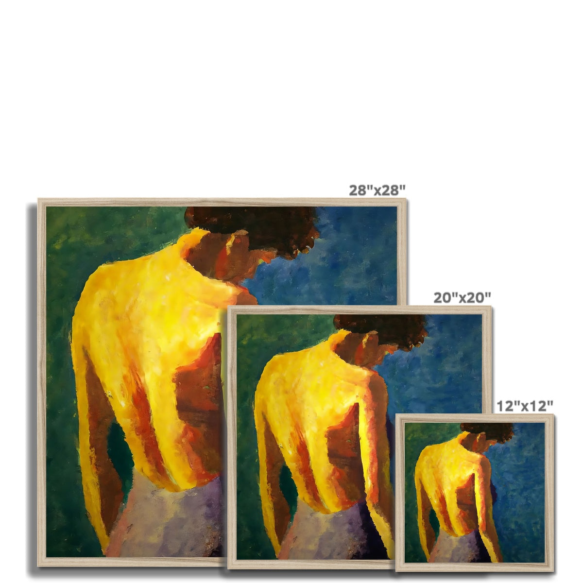 Women's Back Framed Print Prodigi