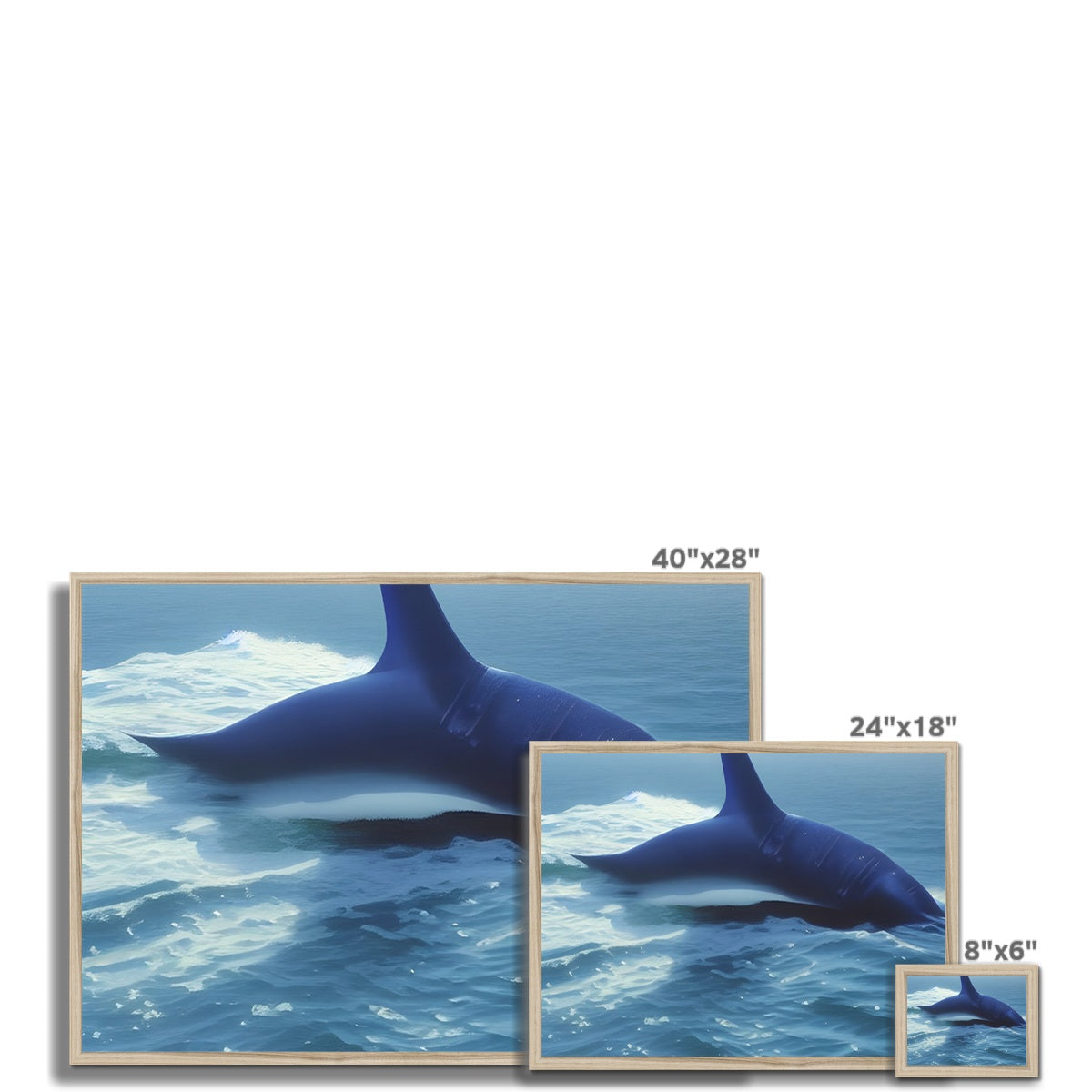 Fluke In The Ocean Framed Print Prodigi