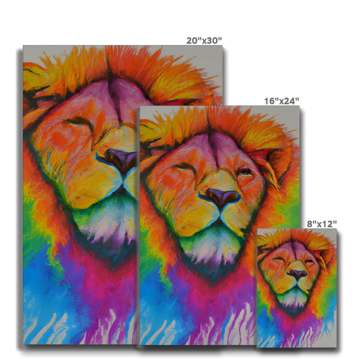 Rainbow Lion Eco Canvas Prodigi