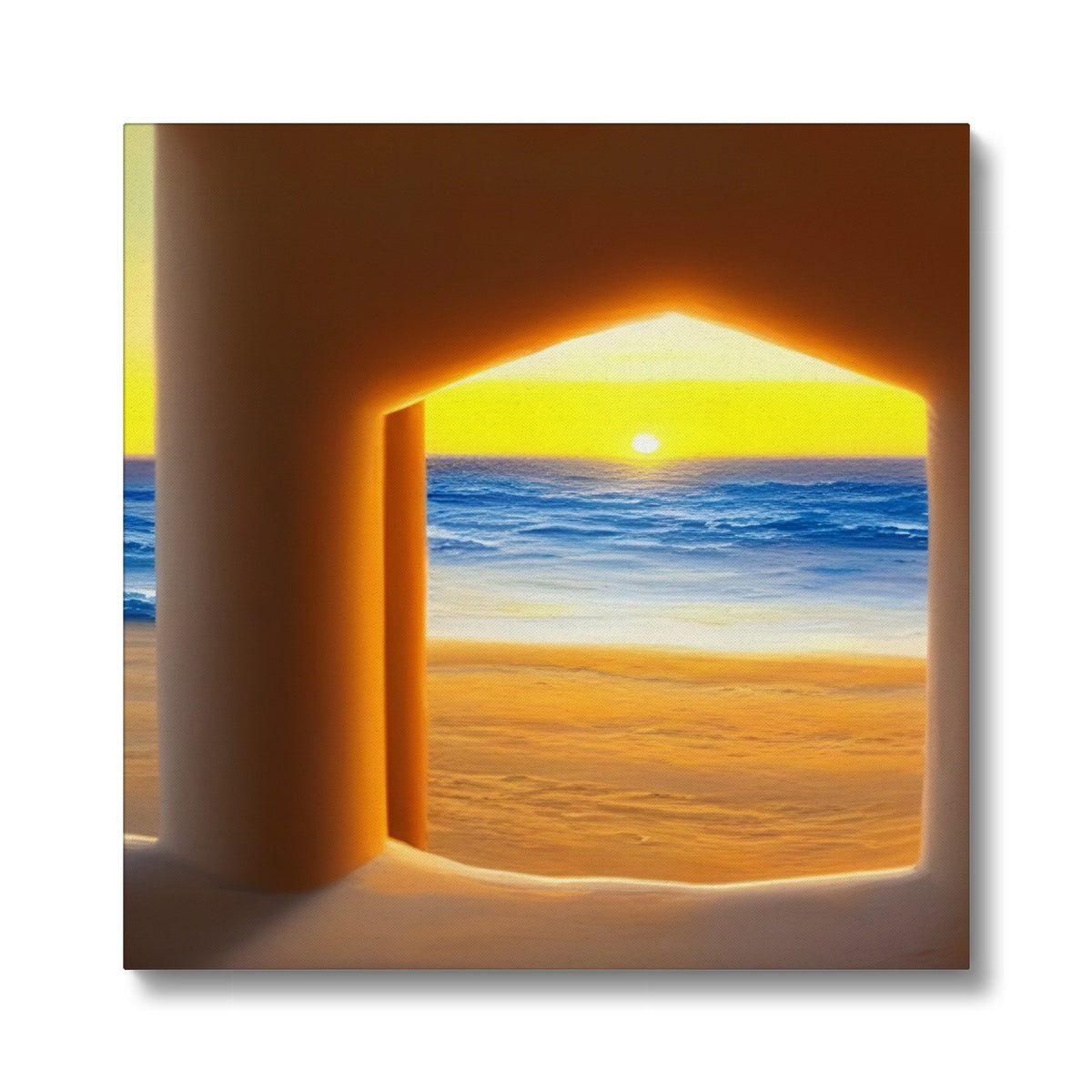 View out of a Sandcastle Eco Canvas Prodigi