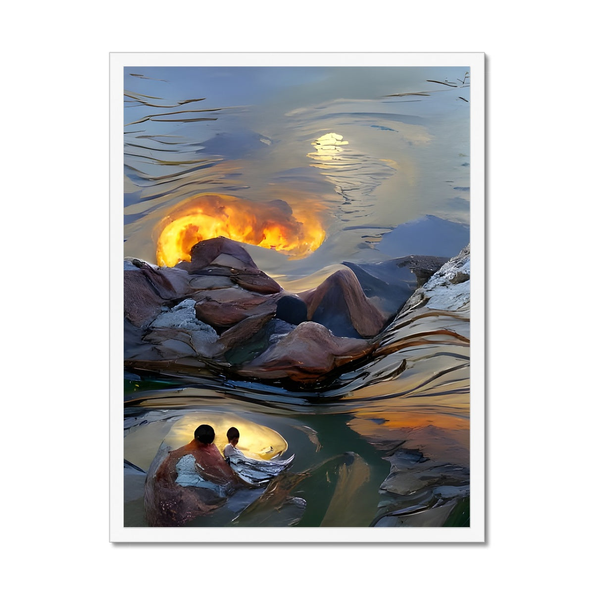 Mountains at Sunset Framed Print Prodigi