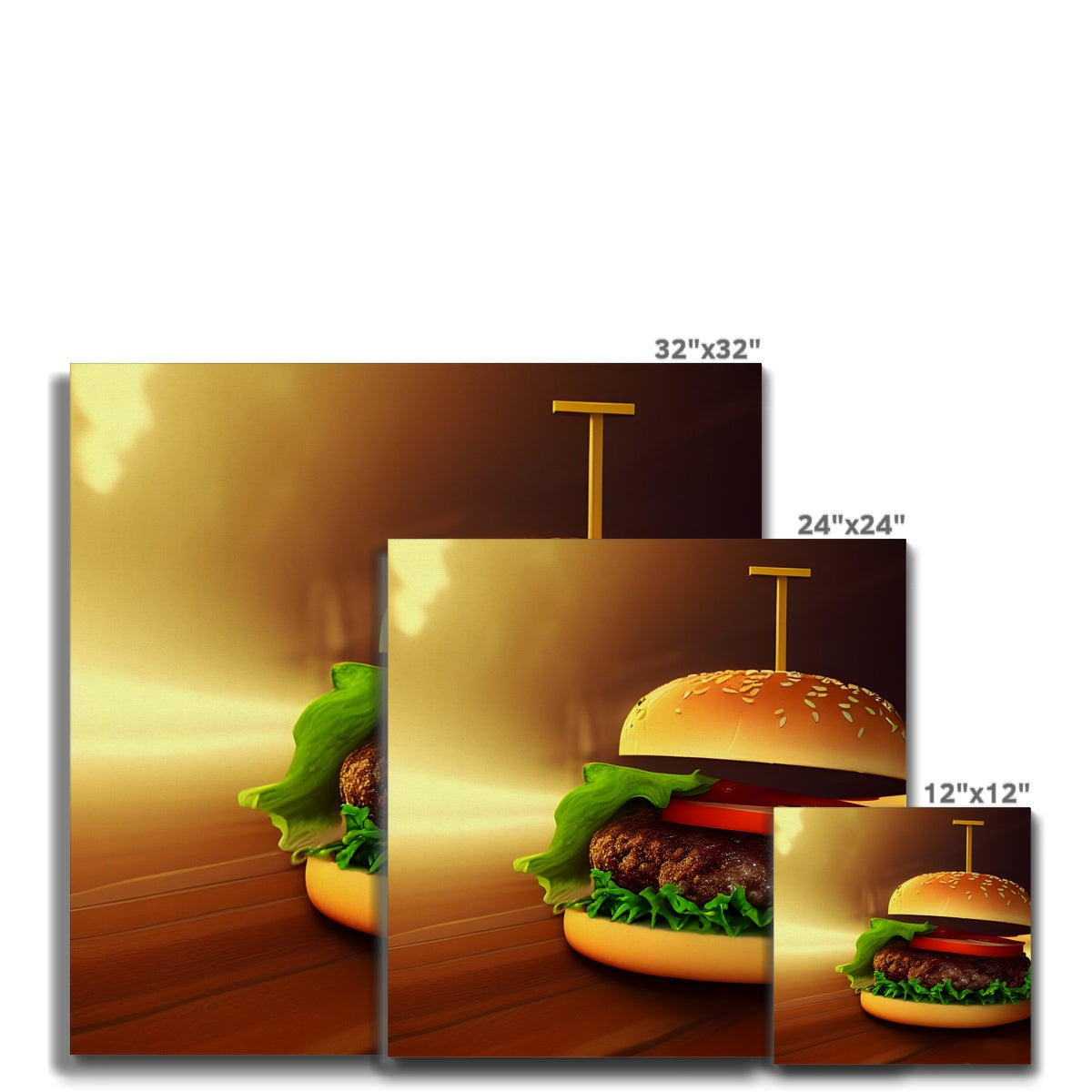 Burger Highlight Canvas Prodigi