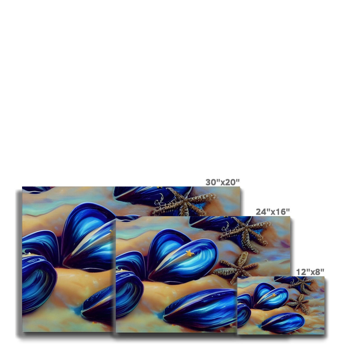 Beautiful Mussles At The Beach Eco Canvas Prodigi