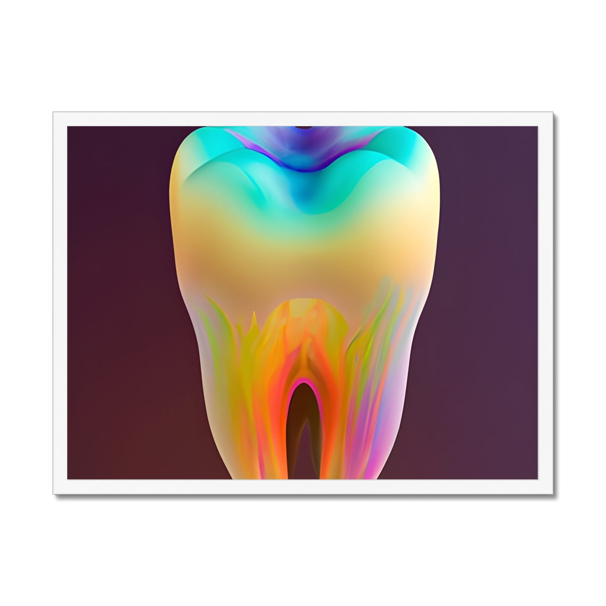 Colorful Tooth Framed Print Prodigi