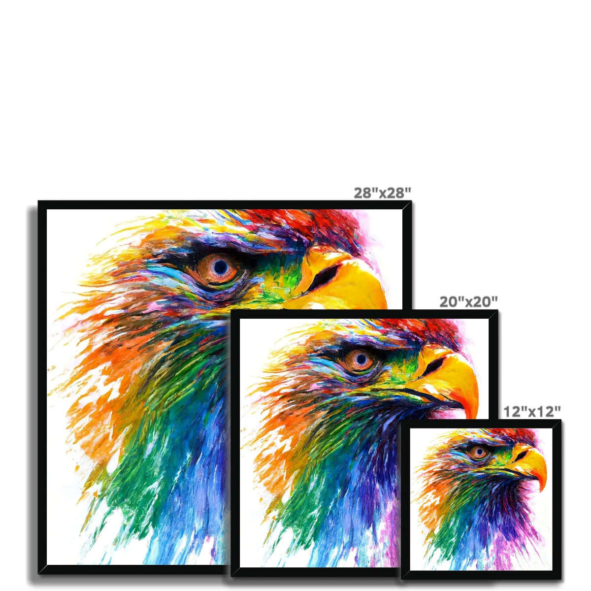 Rainbow Eagle Framed Print Prodigi