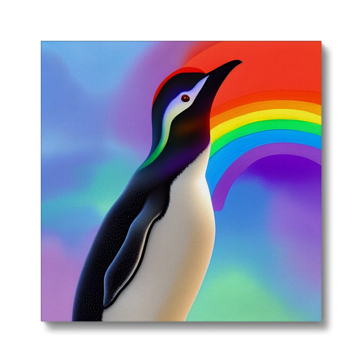 Rainbow Penguin Eco Canvas Prodigi